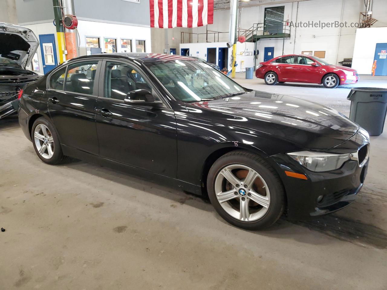 2015 Bmw 328 Xi Black vin: WBA3B3G57FNR86890