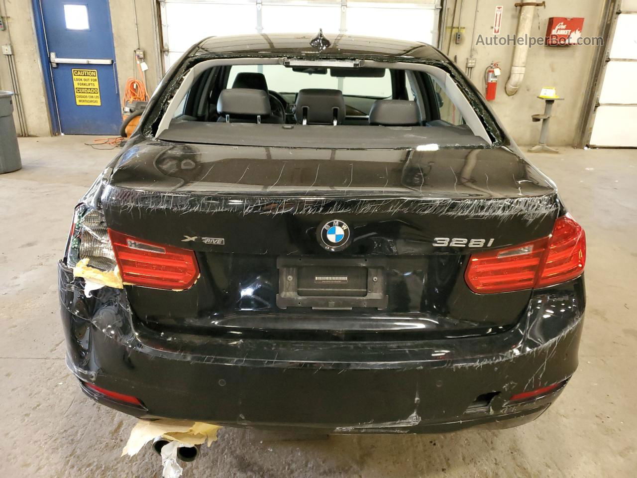 2015 Bmw 328 Xi Black vin: WBA3B3G57FNR86890