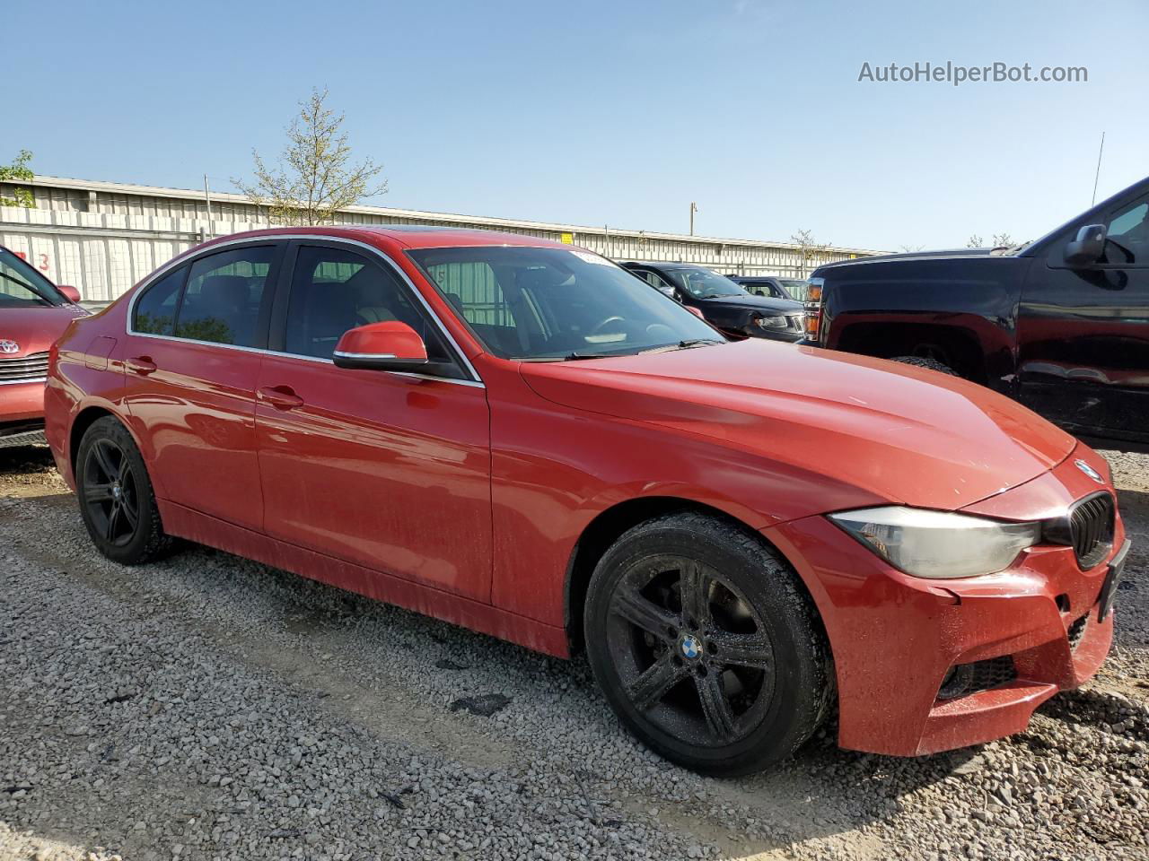 2015 Bmw 328 Xi Red vin: WBA3B3G58FNR86462