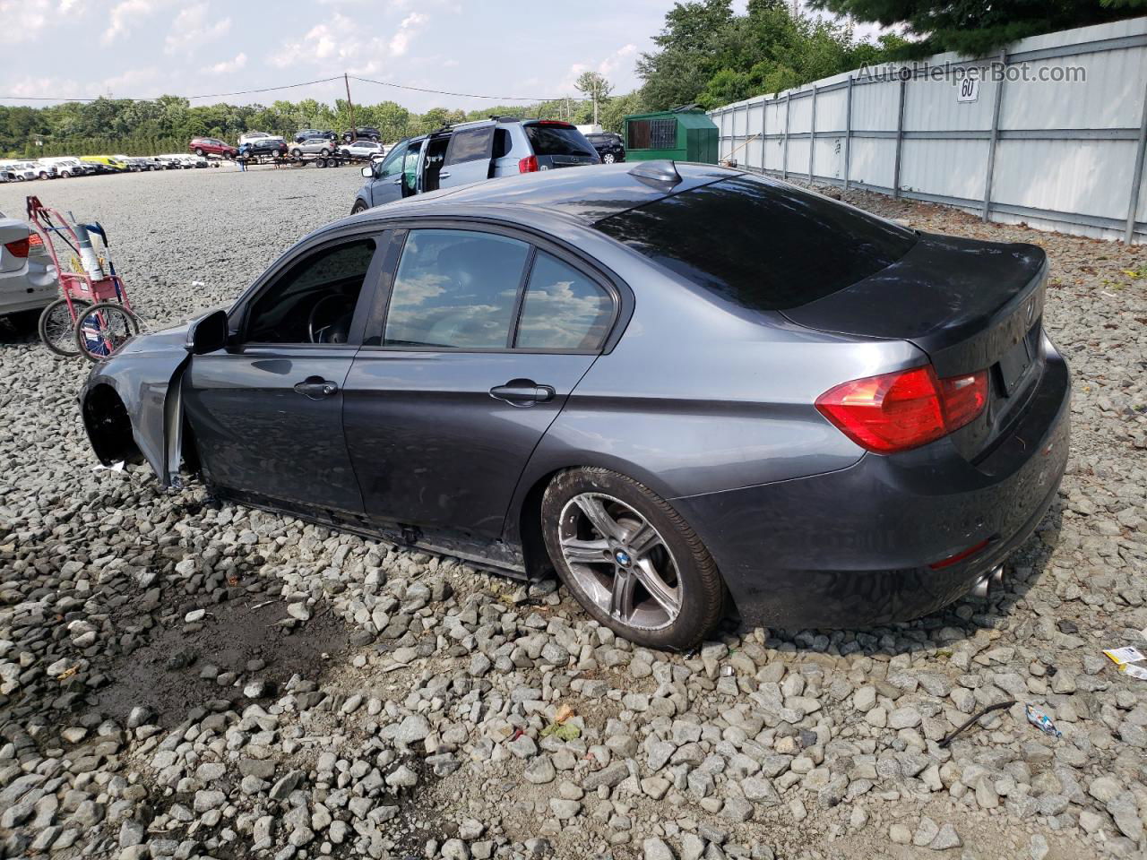 2015 Bmw 328 Xi Charcoal vin: WBA3B3G58FNR87322