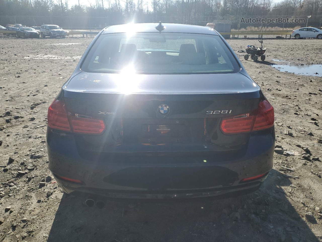 2015 Bmw 328 Xi Синий vin: WBA3B3G59FNR86681