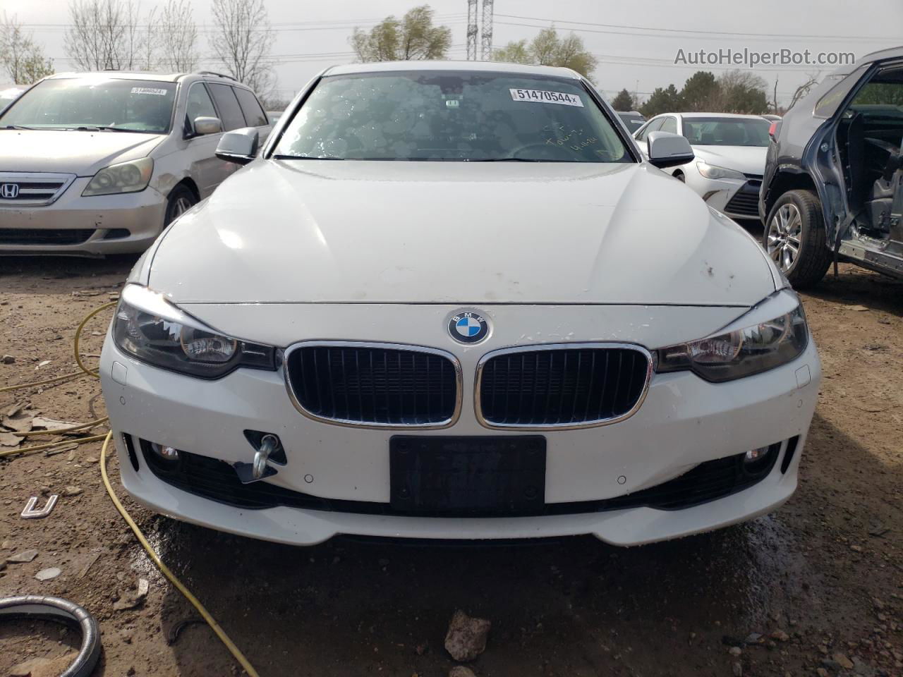 2015 Bmw 328 Xi White vin: WBA3B3G5XFNR86530