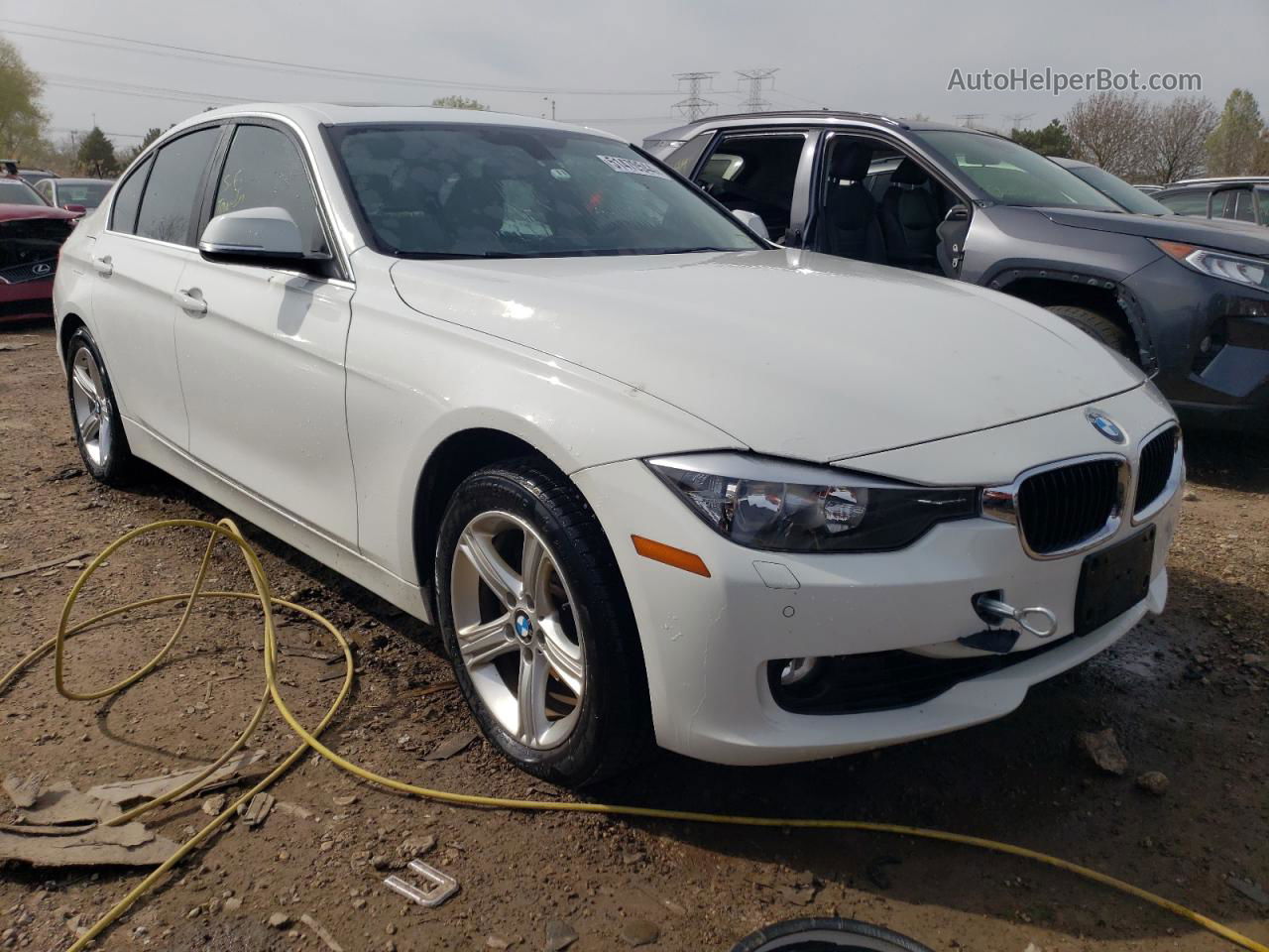 2015 Bmw 328 Xi White vin: WBA3B3G5XFNR86530