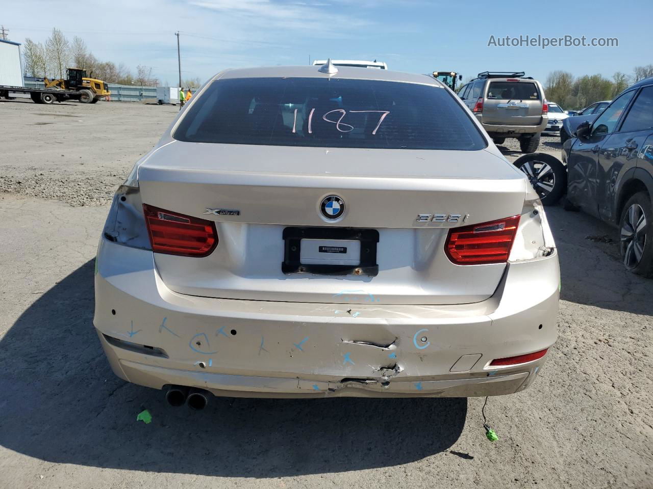 2014 Bmw 328 Xi Sulev Бежевый vin: WBA3B5C50EP539502