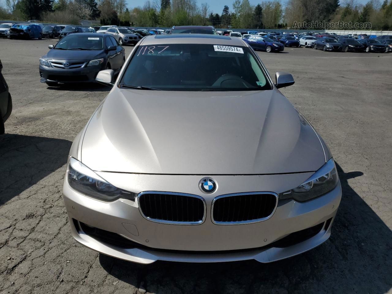 2014 Bmw 328 Xi Sulev Бежевый vin: WBA3B5C50EP539502