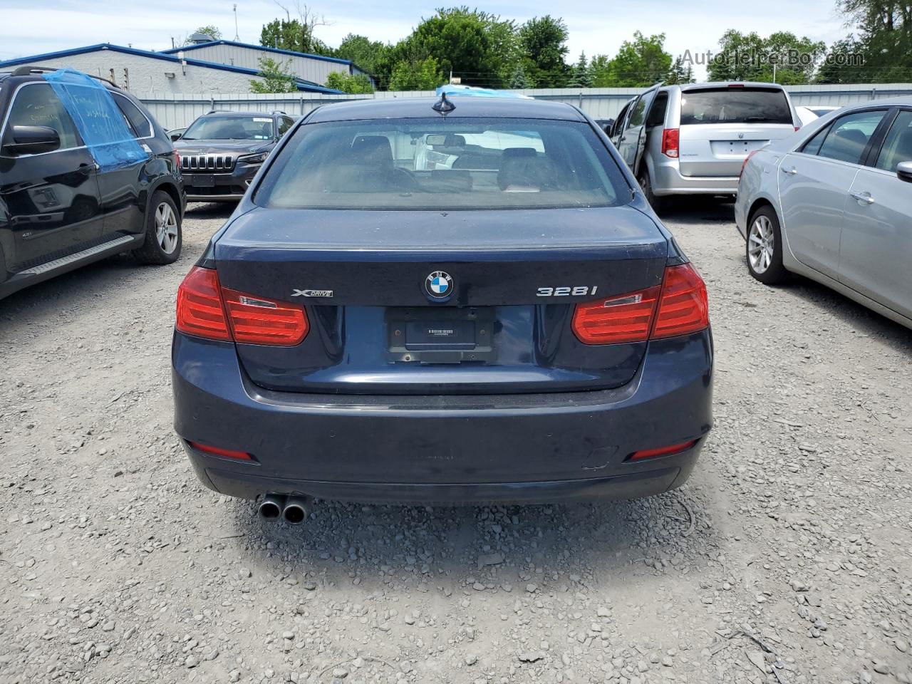 2015 Bmw 328 Xi Sulev Синий vin: WBA3B5C53FP653706