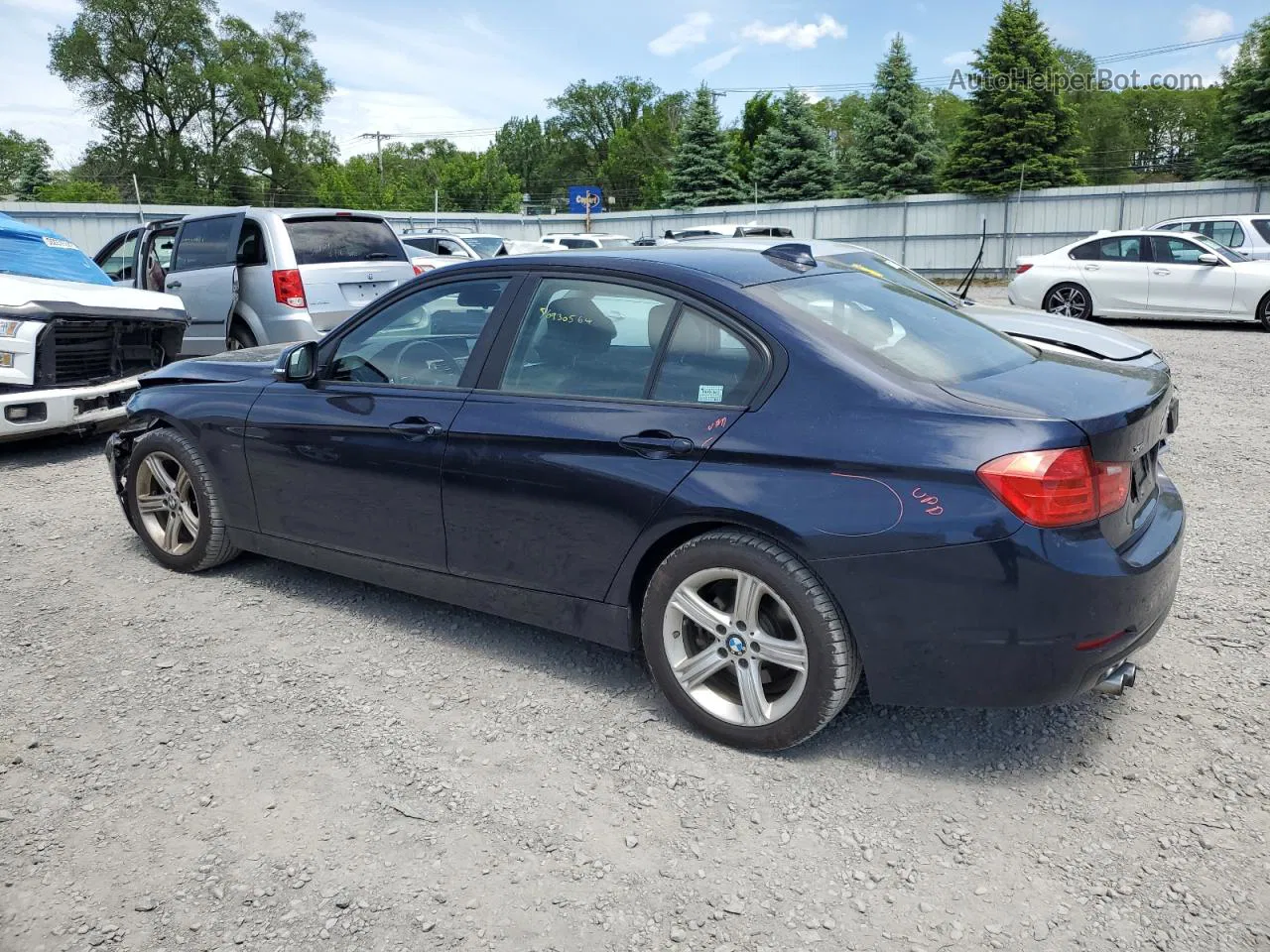 2015 Bmw 328 Xi Sulev Синий vin: WBA3B5C53FP653706