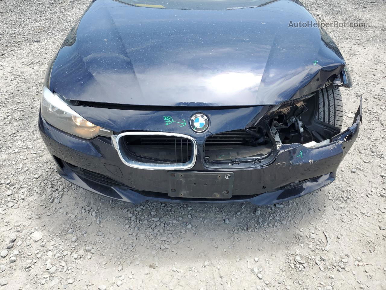 2015 Bmw 328 Xi Sulev Синий vin: WBA3B5C53FP653706