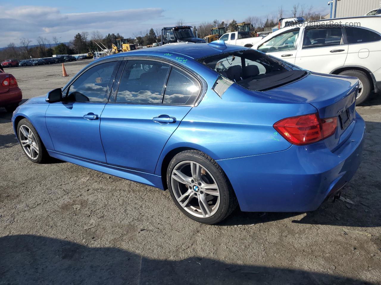 2014 Bmw 328 Xi Sulev Синий vin: WBA3B5C54EP542466