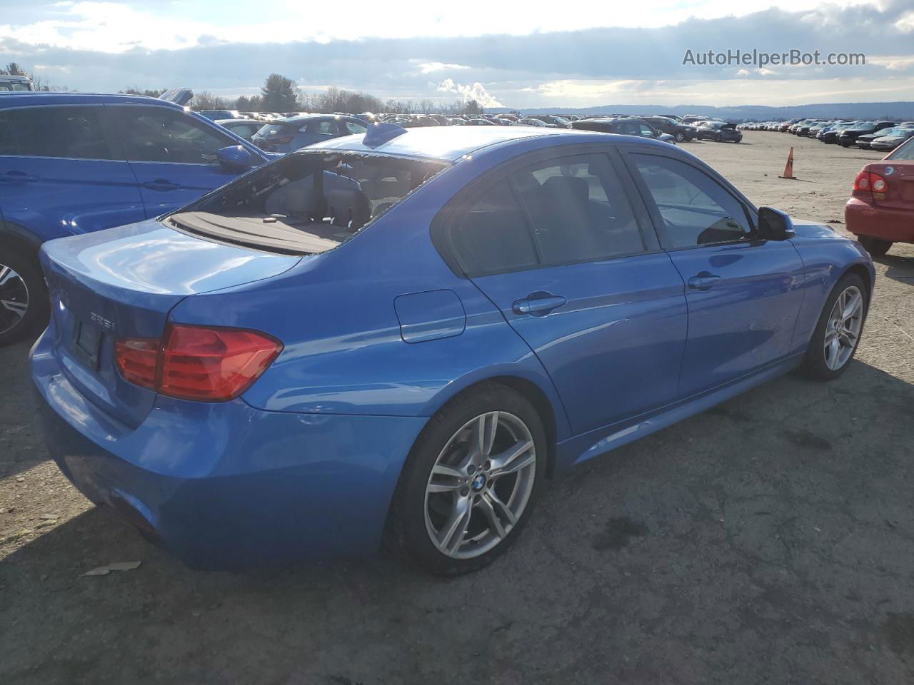 2014 Bmw 328 Xi Sulev Синий vin: WBA3B5C54EP542466