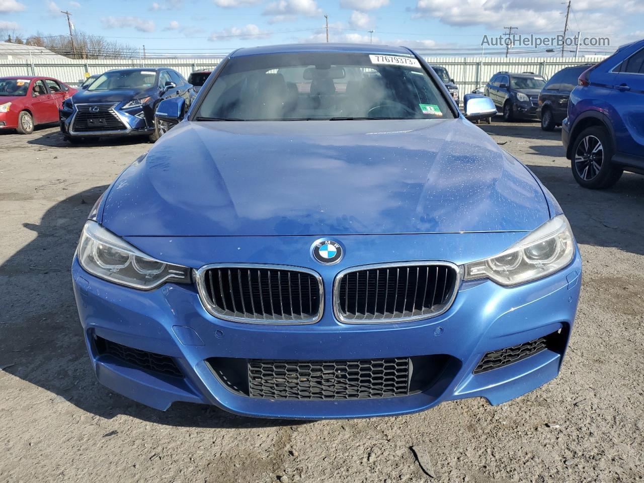 2014 Bmw 328 Xi Sulev Синий vin: WBA3B5C54EP542466