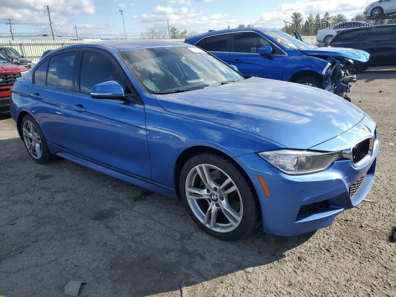 2014 Bmw 328 Xi Sulev Синий vin: WBA3B5C54EP542466