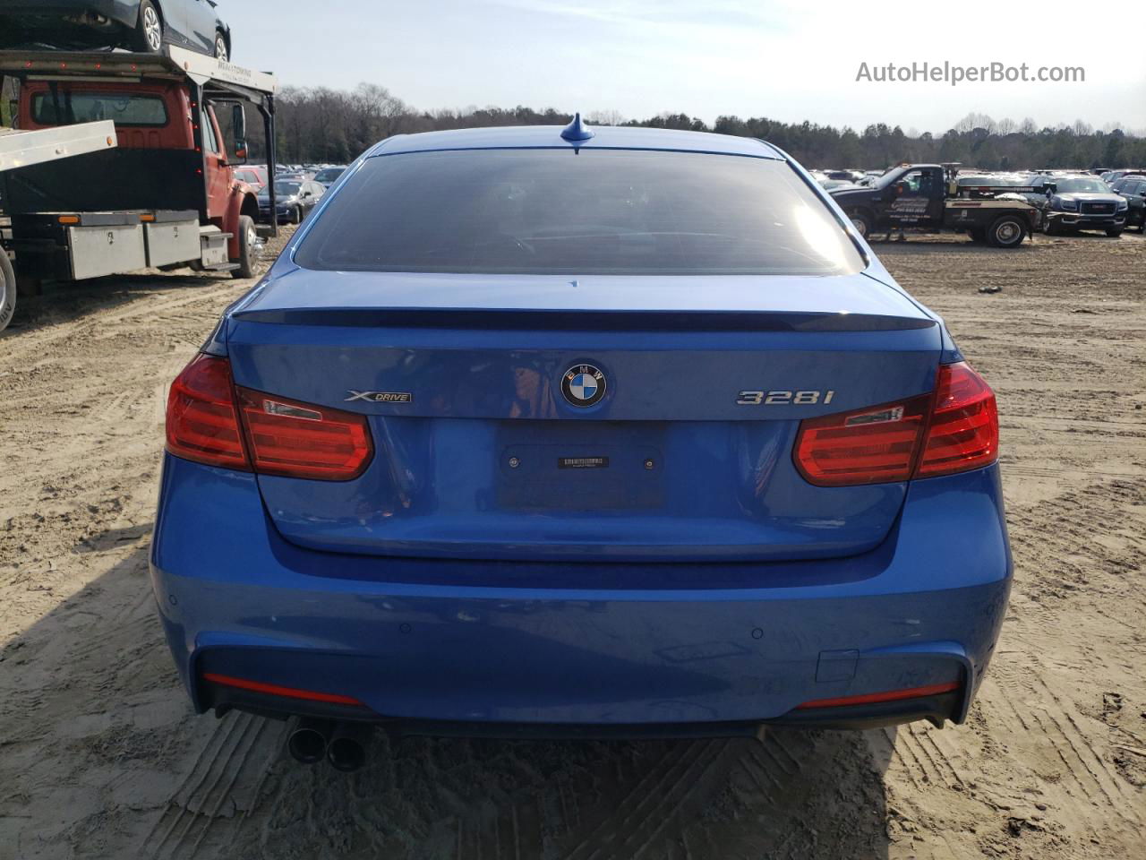 2015 Bmw 328 Xi Sulev Синий vin: WBA3B5C57FF959698