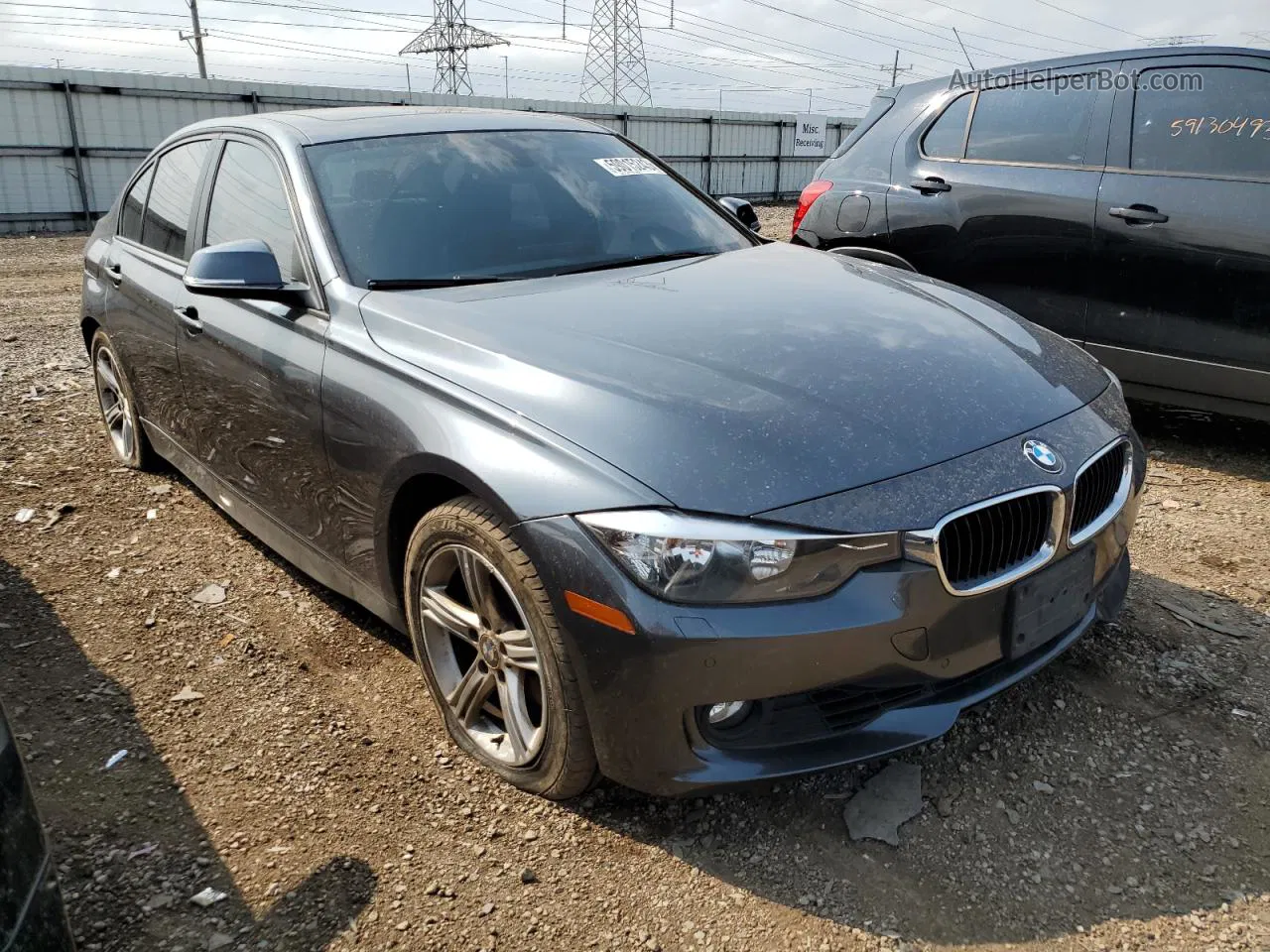 2014 Bmw 328 Xi Sulev Серый vin: WBA3B5C58EP541756