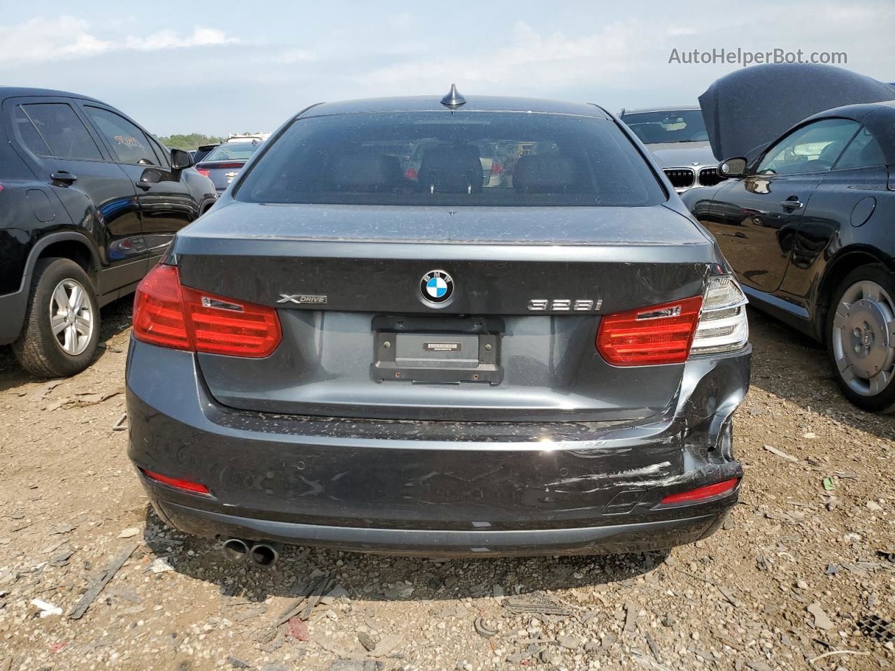 2014 Bmw 328 Xi Sulev Gray vin: WBA3B5C58EP541756