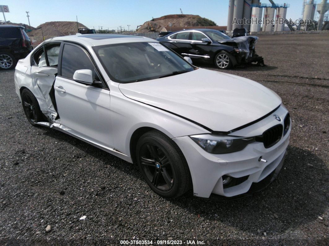 2014 Bmw 3 Series 328i Xdrive White vin: WBA3B5C59EF959023