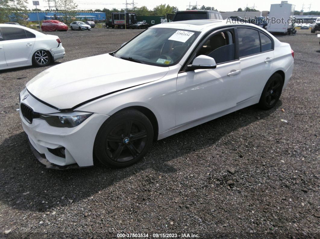 2014 Bmw 3 Series 328i Xdrive White vin: WBA3B5C59EF959023