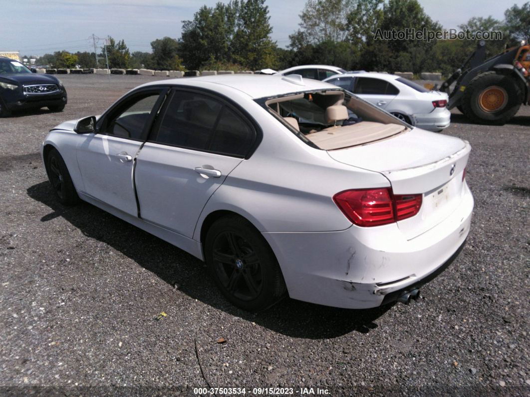 2014 Bmw 3 Series 328i Xdrive White vin: WBA3B5C59EF959023