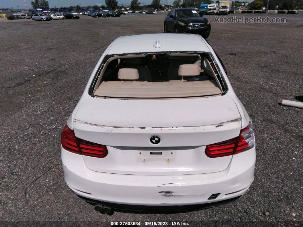 2014 Bmw 3 Series 328i Xdrive White vin: WBA3B5C59EF959023