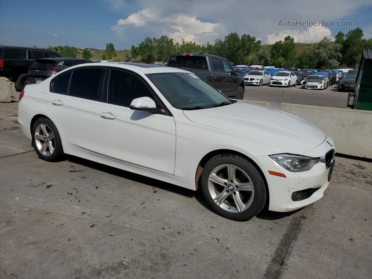 2014 Bmw 328 Xi Sulev White vin: WBA3B5C59EF959247