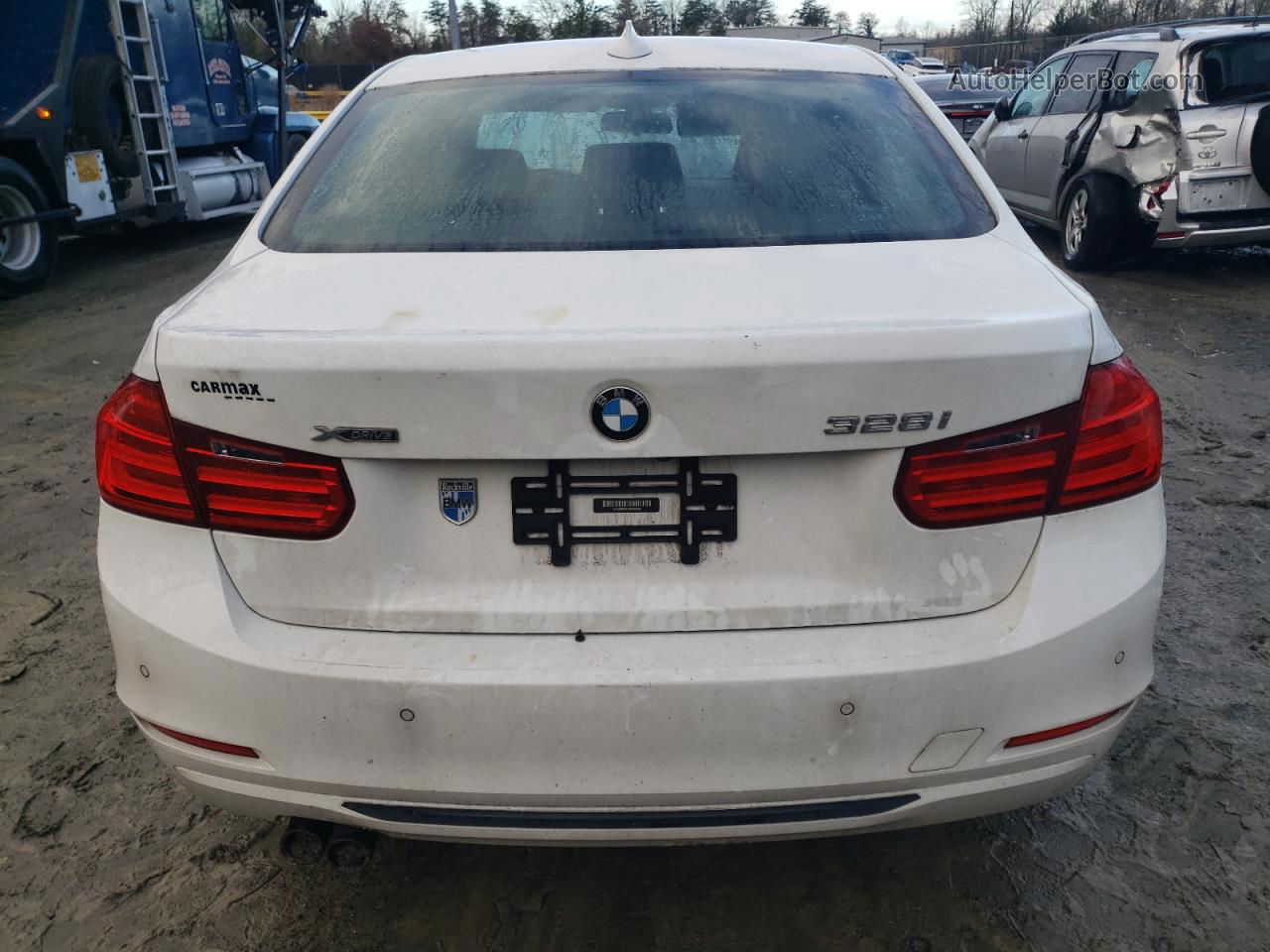 2014 Bmw 328 Xi Sulev White vin: WBA3B5C5XEF599485