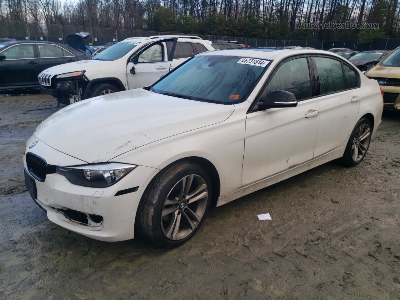 2014 Bmw 328 Xi Sulev White vin: WBA3B5C5XEF599485