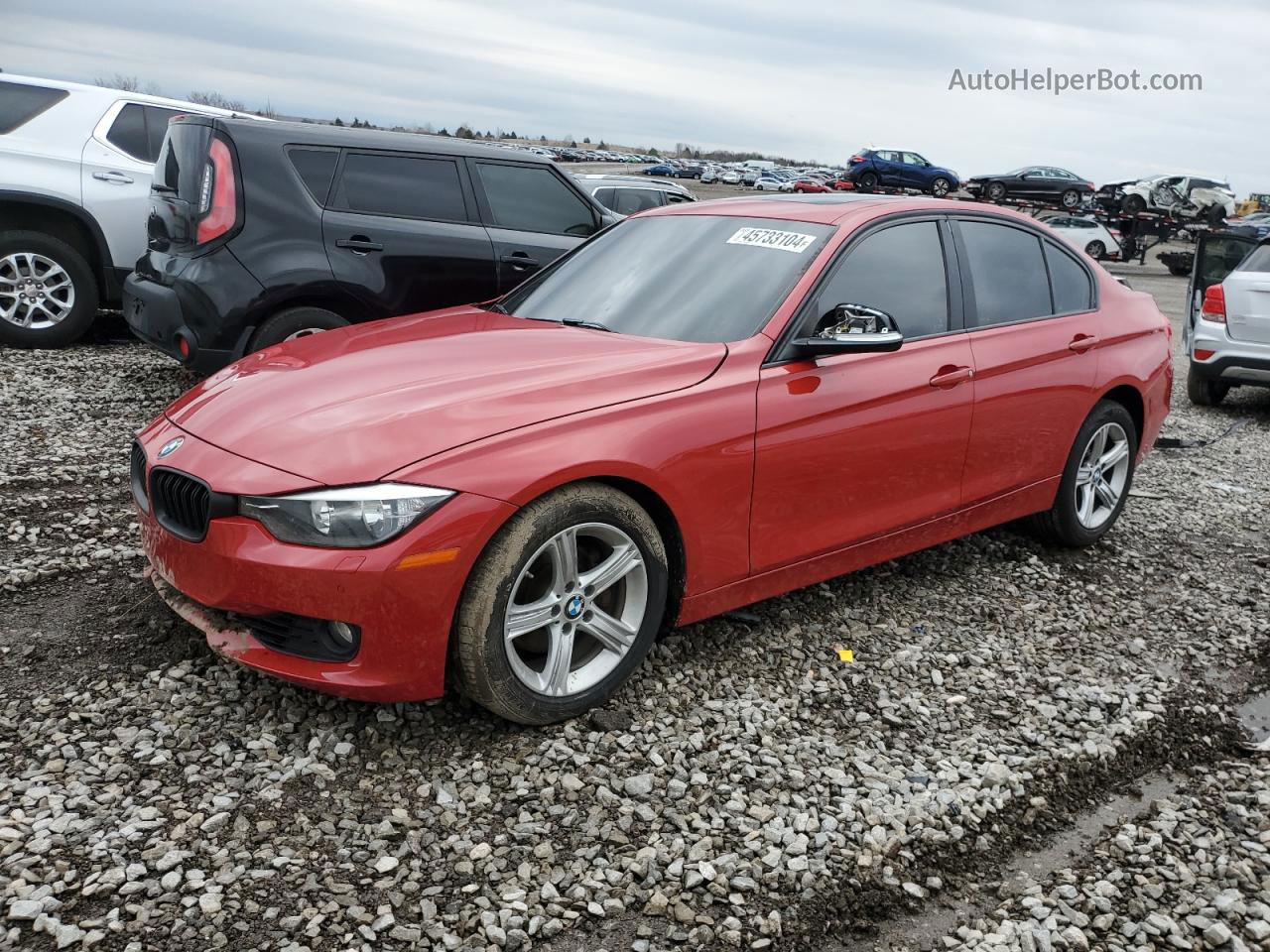 2015 Bmw 328 Xi Sulev Red vin: WBA3B5C5XFP653489