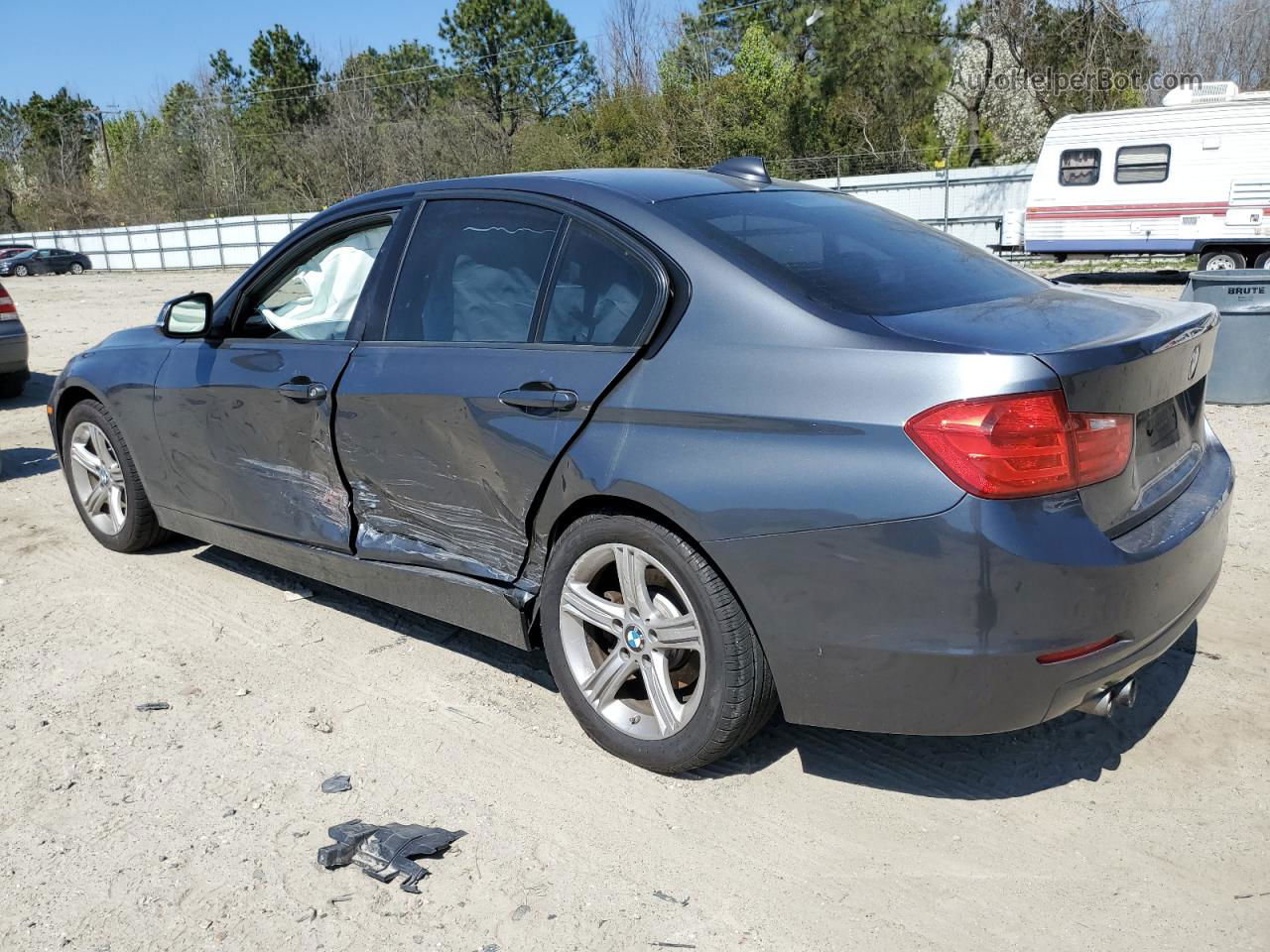 2014 Bmw 328 Xi Sulev Gray vin: WBA3B5G50ENS11194