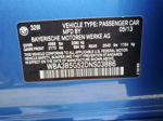 2013 Bmw 328 Xi Sulev Blue vin: WBA3B5G52DNS03886