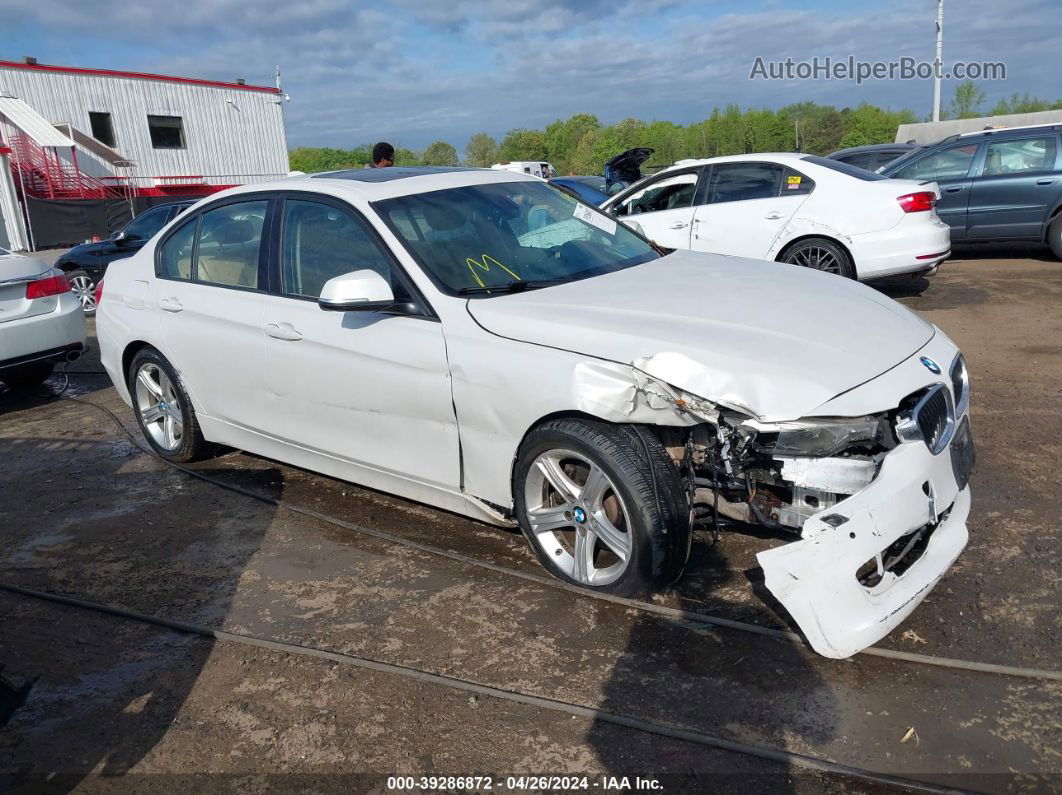 2014 Bmw 328i Xdrive White vin: WBA3B5G52ENS06742