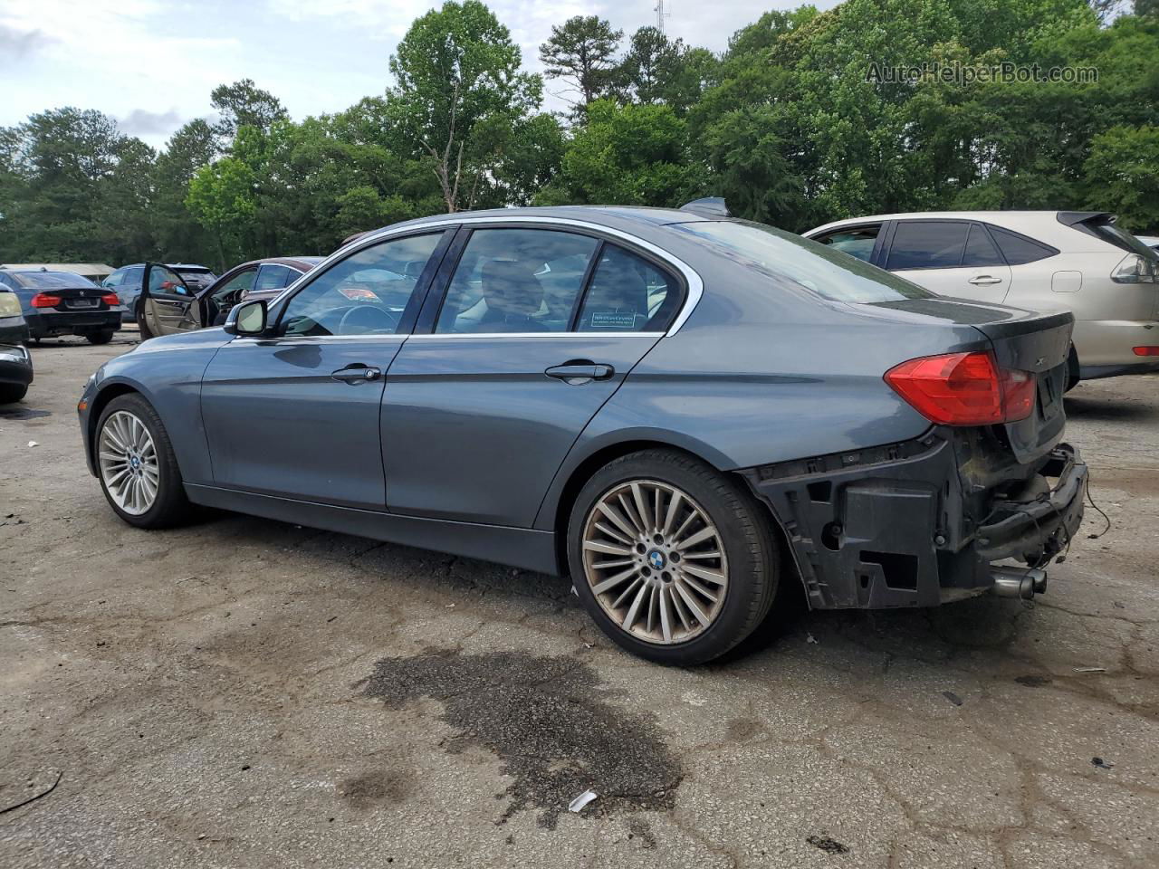 2014 Bmw 328 Xi Sulev Gray vin: WBA3B5G52ENS10340