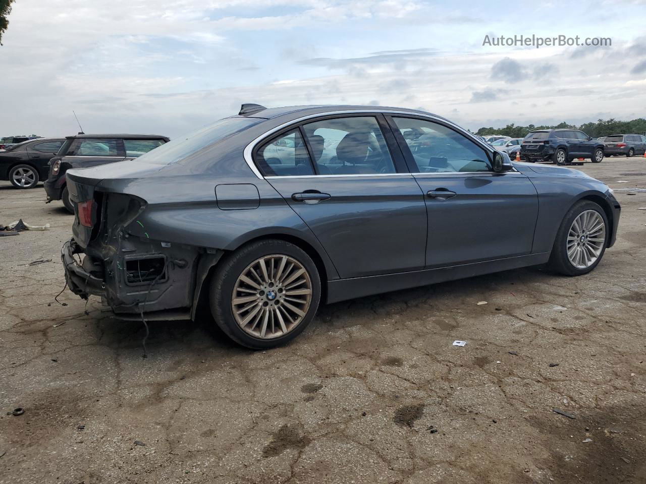 2014 Bmw 328 Xi Sulev Gray vin: WBA3B5G52ENS10340