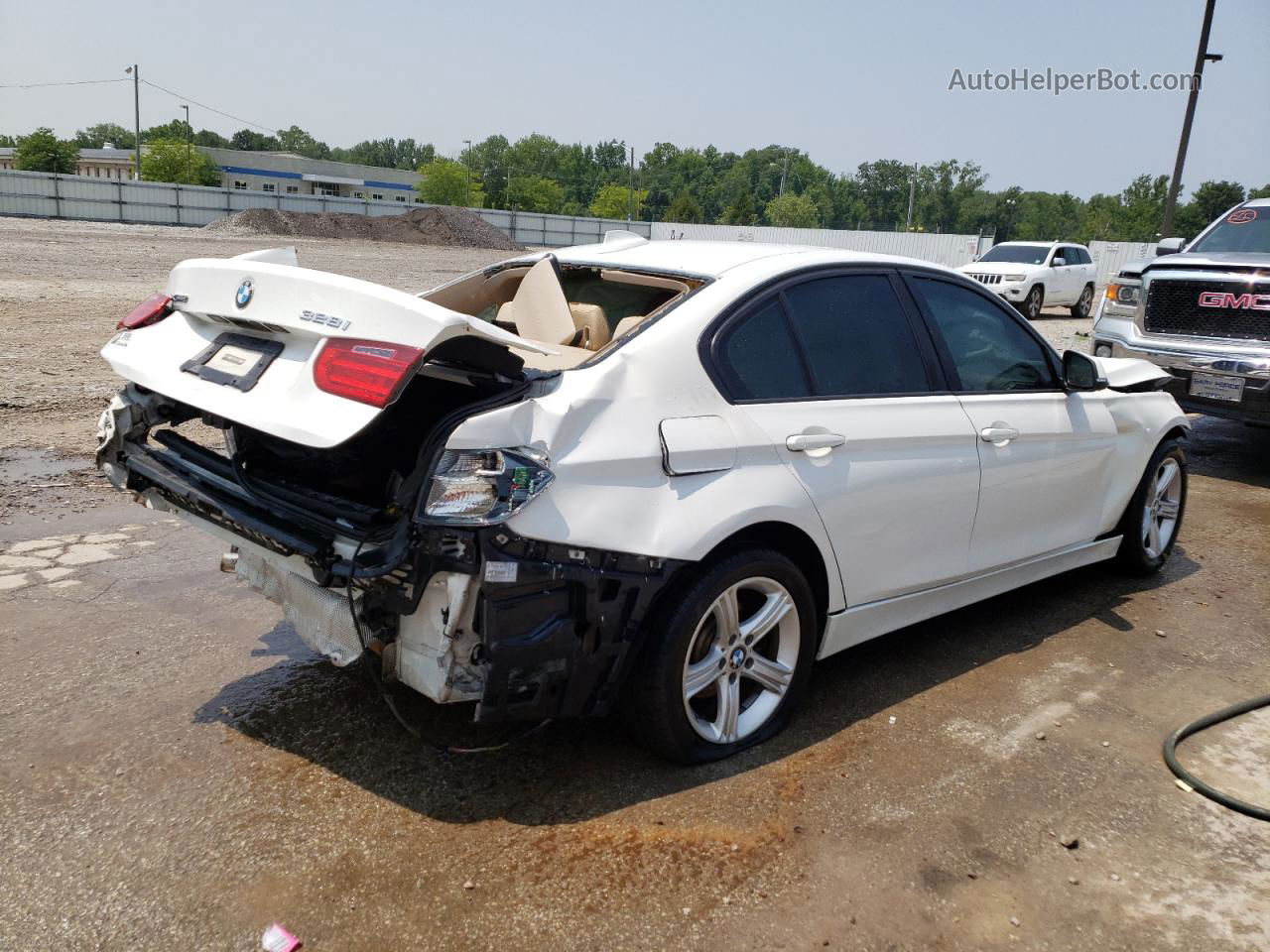 2014 Bmw 328 Xi Sulev White vin: WBA3B5G53ENS08046