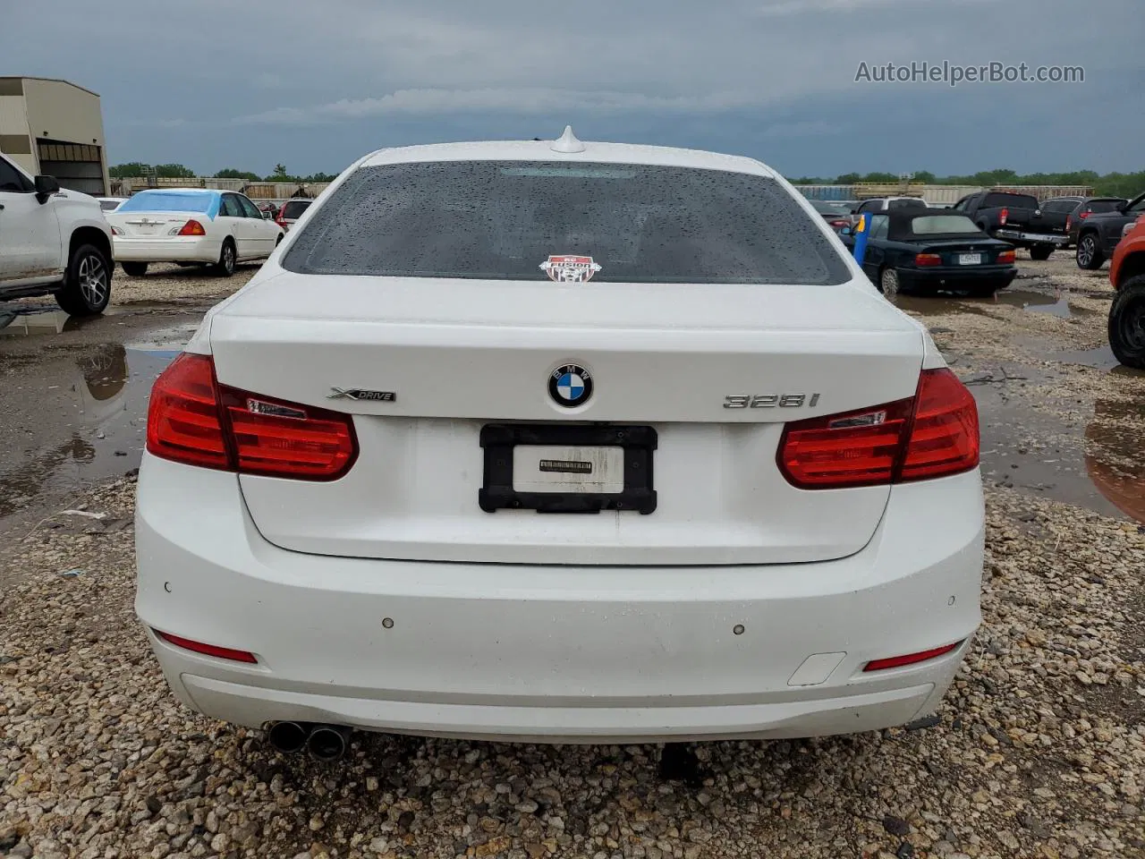 2015 Bmw 328 Xi Sulev White vin: WBA3B5G54FNS15735