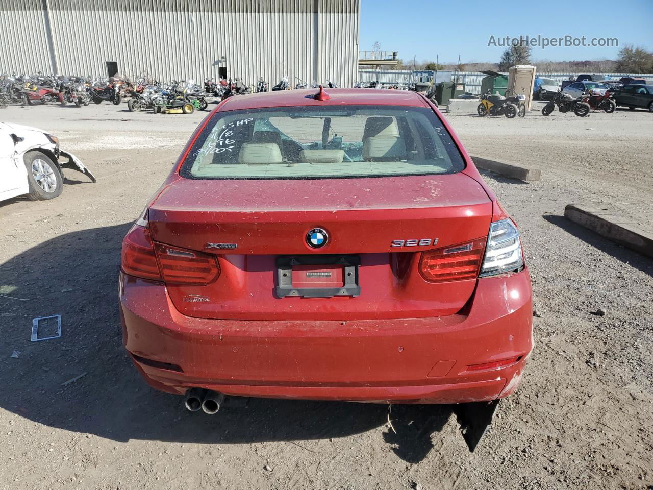 2013 Bmw 328 Xi Sulev Red vin: WBA3B5G55DNS01713