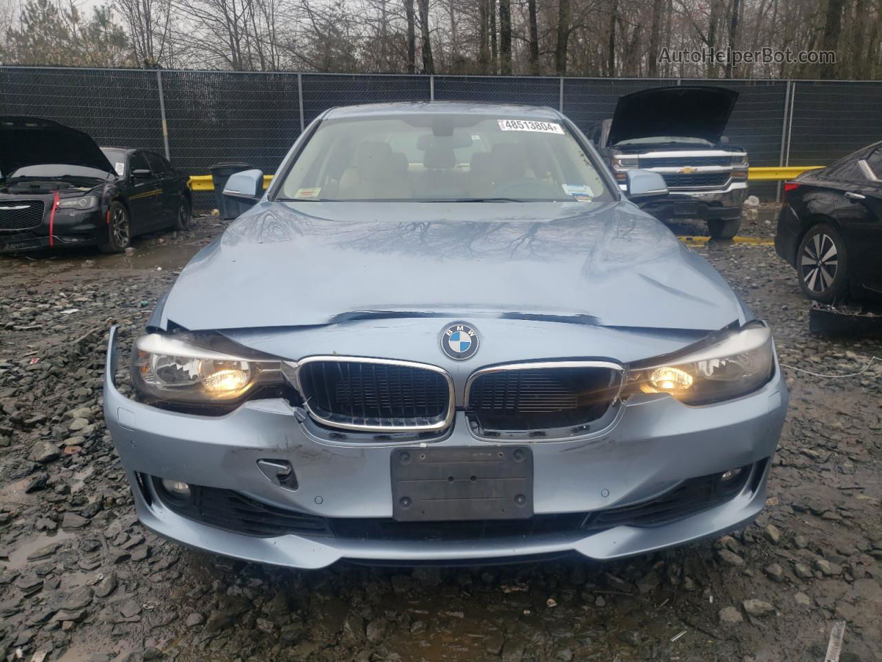 2014 Bmw 328 Xi Sulev Синий vin: WBA3B5G55ENS10378