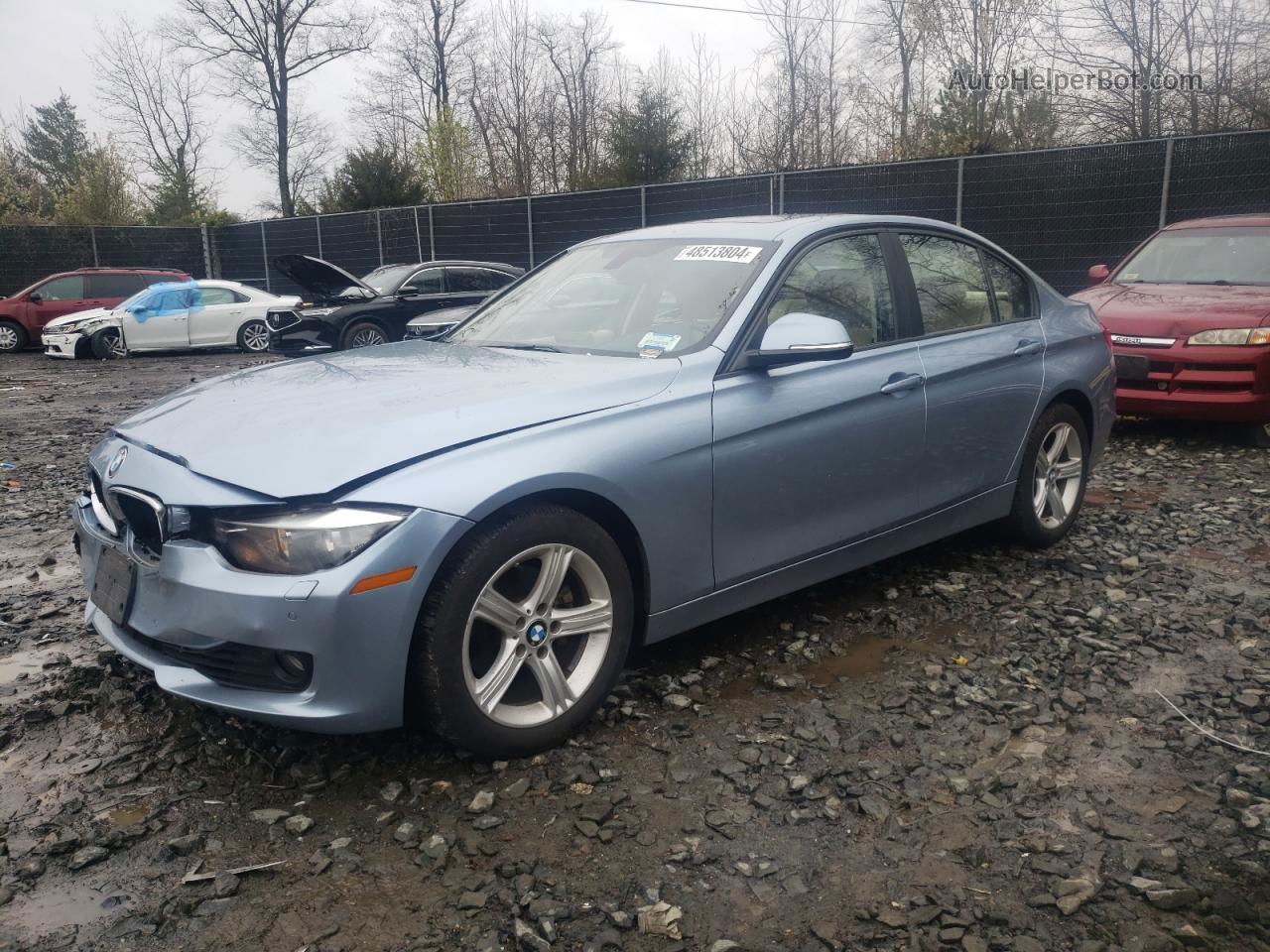 2014 Bmw 328 Xi Sulev Синий vin: WBA3B5G55ENS10378