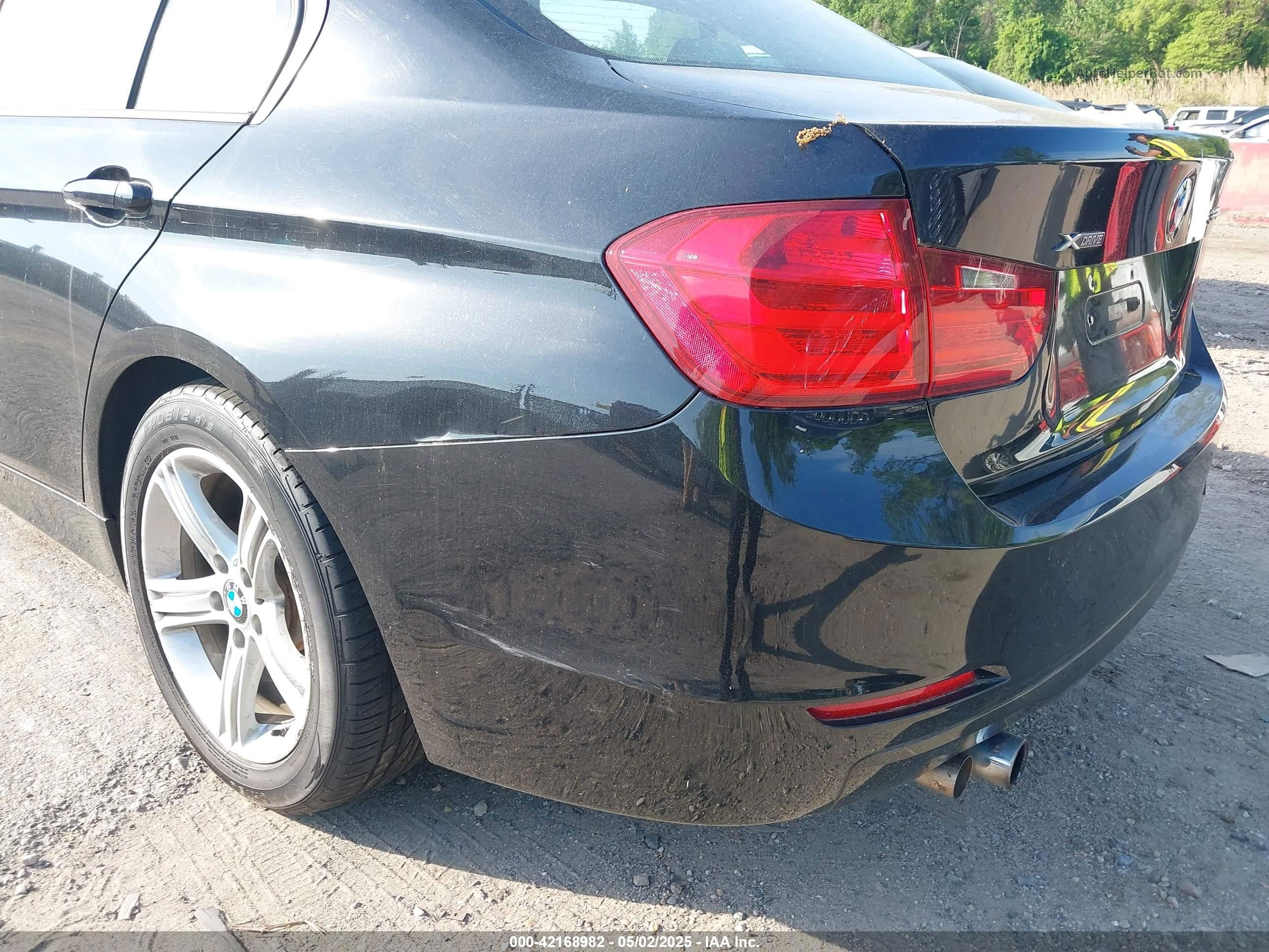 2014 Bmw 328i Xdrive Black vin: WBA3B5G56ENS06890
