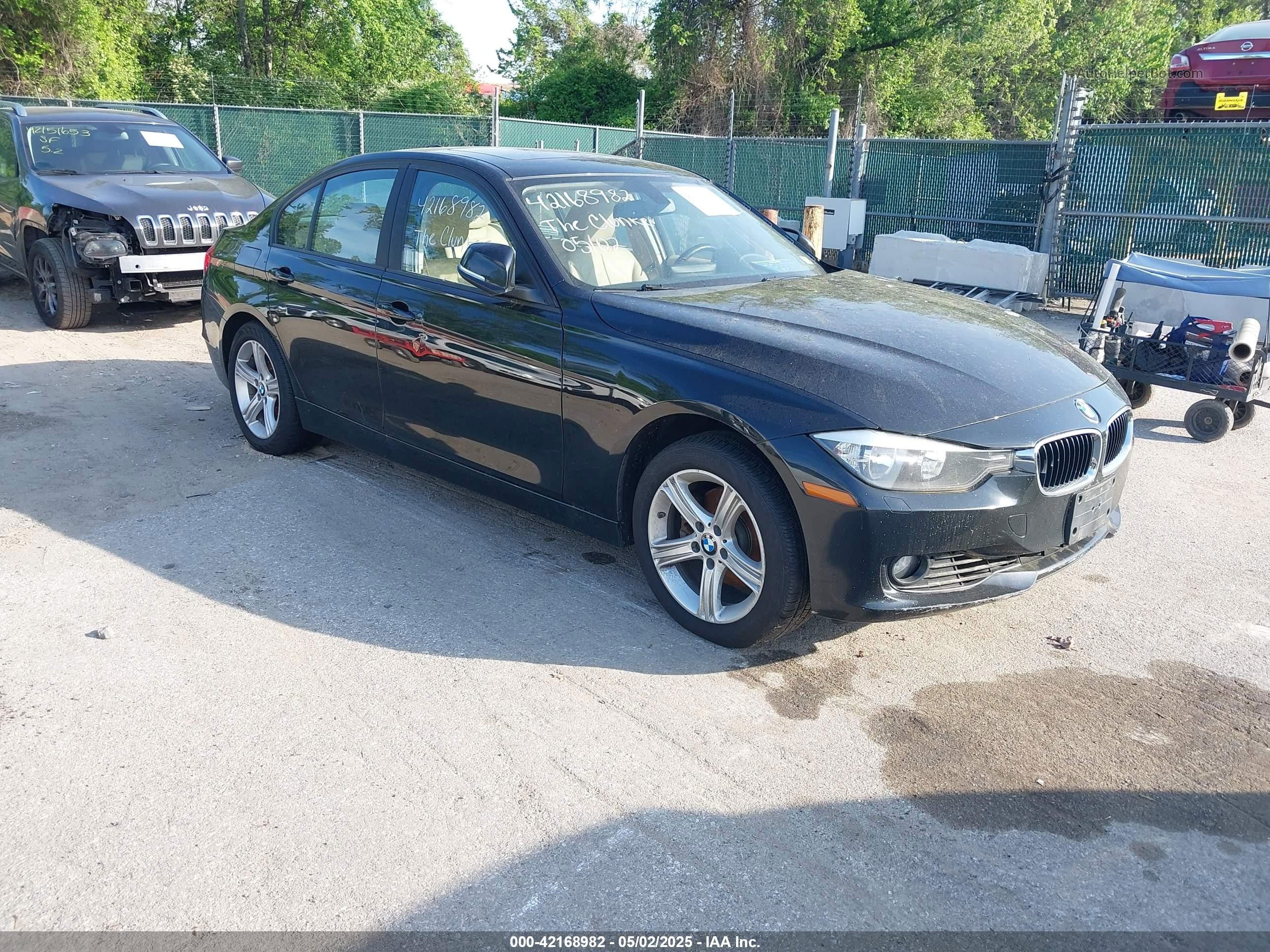 2014 Bmw 328i Xdrive Black vin: WBA3B5G56ENS06890