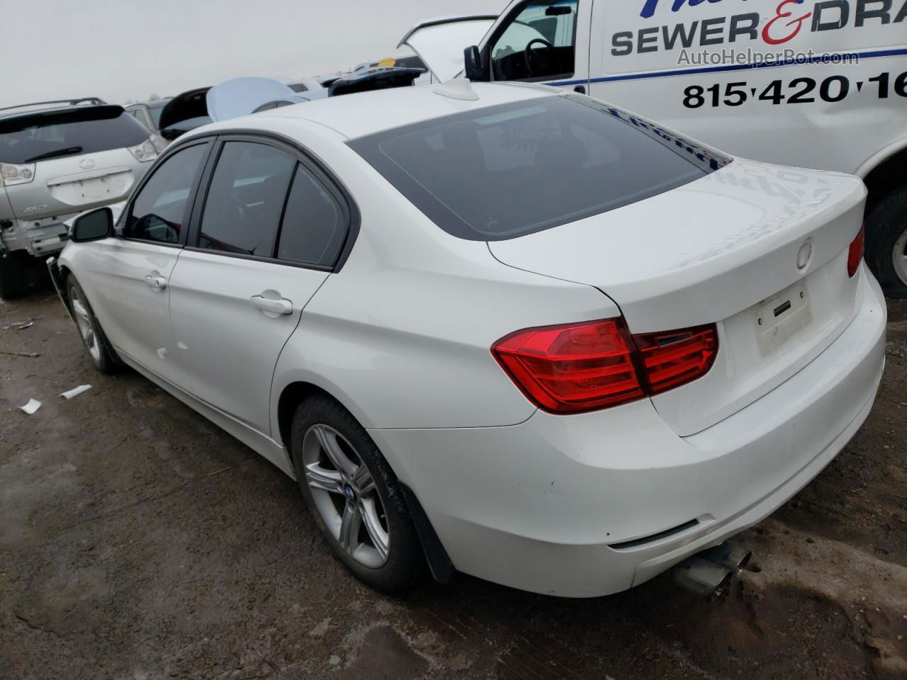 2013 Bmw 328 Xi Sulev White vin: WBA3B5G58DNP40987