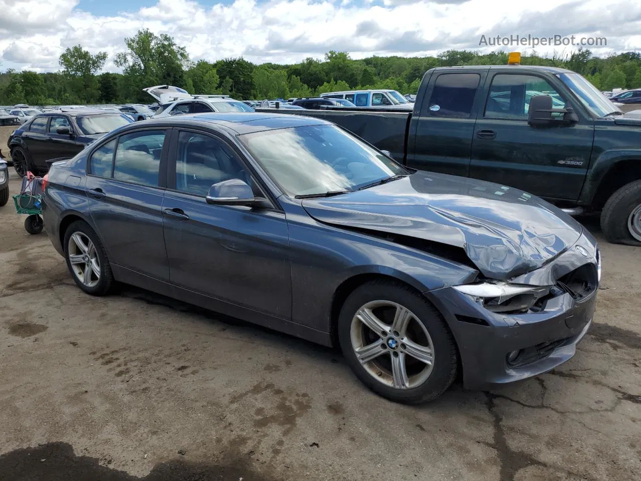 2015 Bmw 328 Xi Sulev Серый vin: WBA3B5G58FNS13972