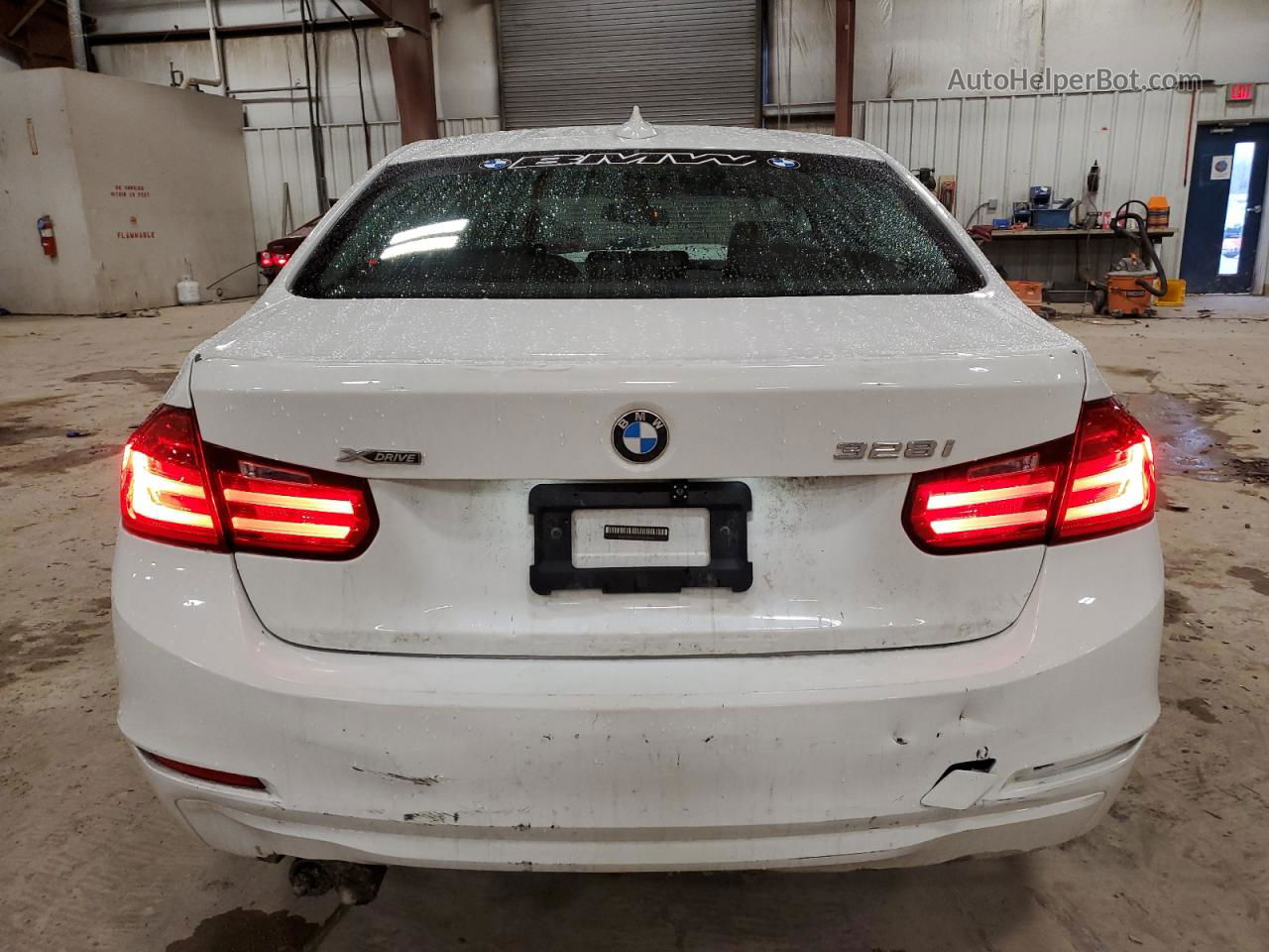 2015 Bmw 328 Xi Sulev White vin: WBA3B5G5XFNS18056