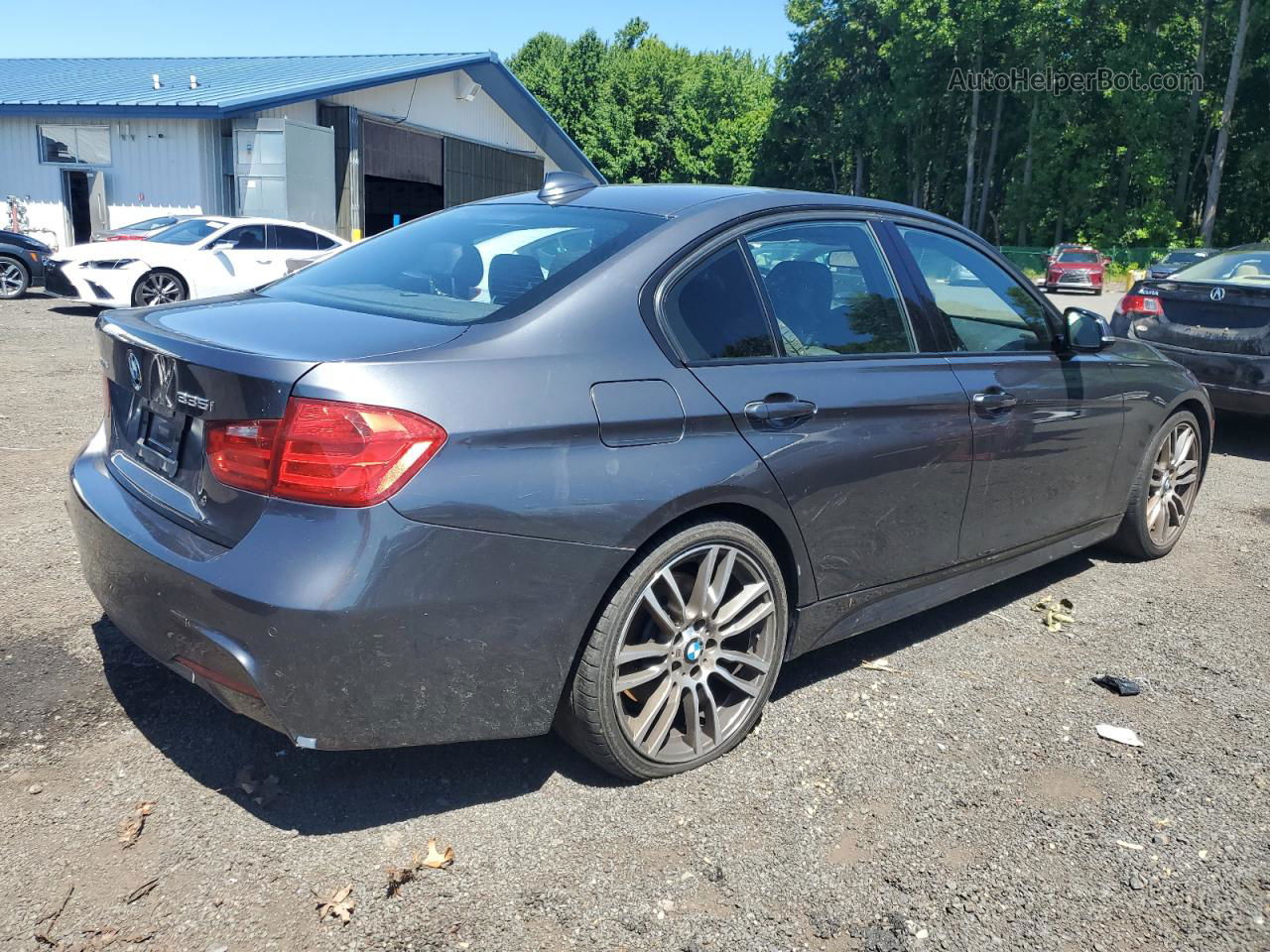 2013 Bmw 335 Xi Gray vin: WBA3B9C50DJ465748