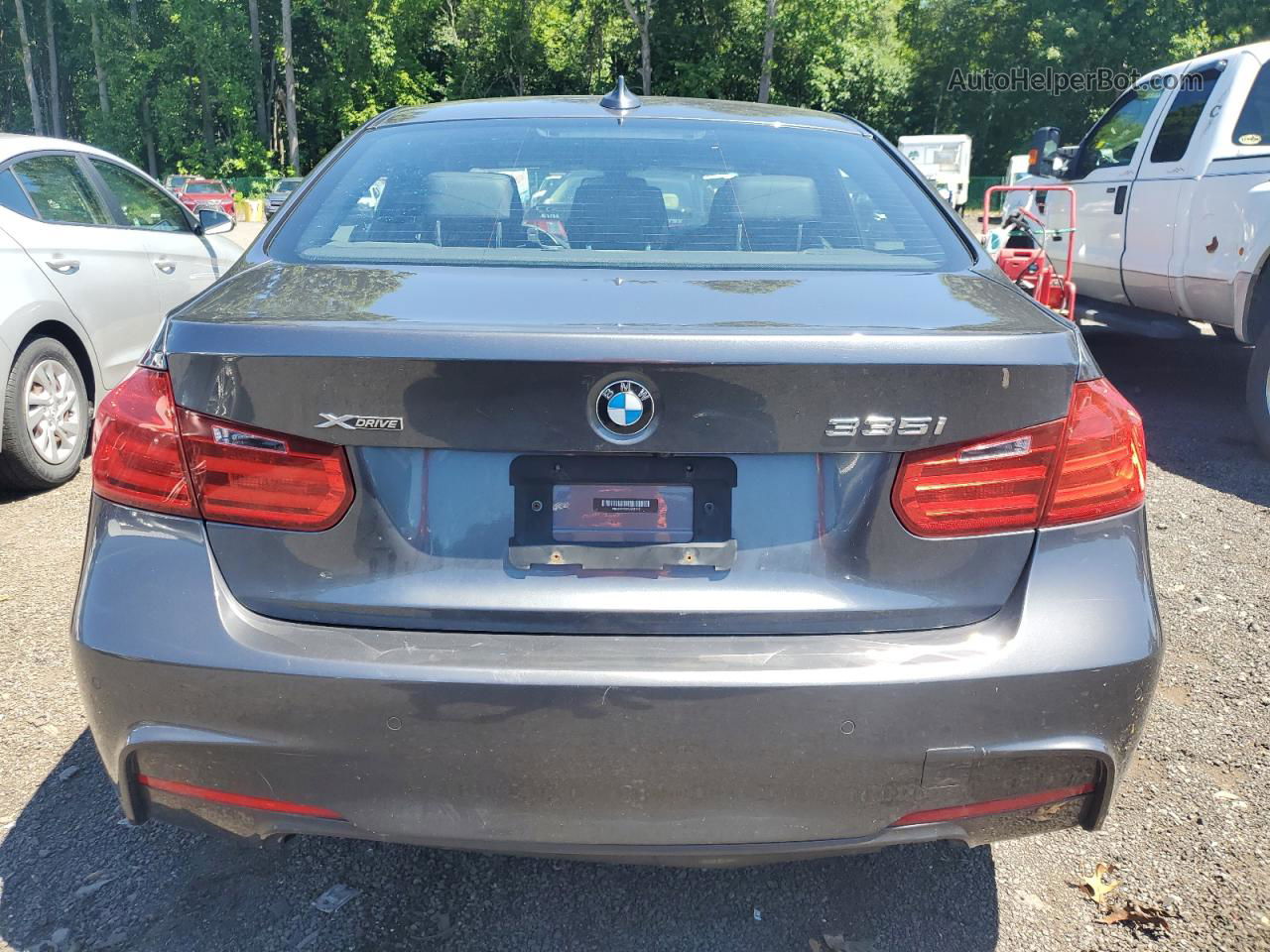 2013 Bmw 335 Xi Gray vin: WBA3B9C50DJ465748