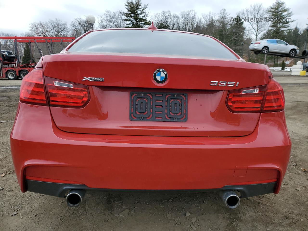 2014 Bmw 335 Xi Red vin: WBA3B9C50EP458667