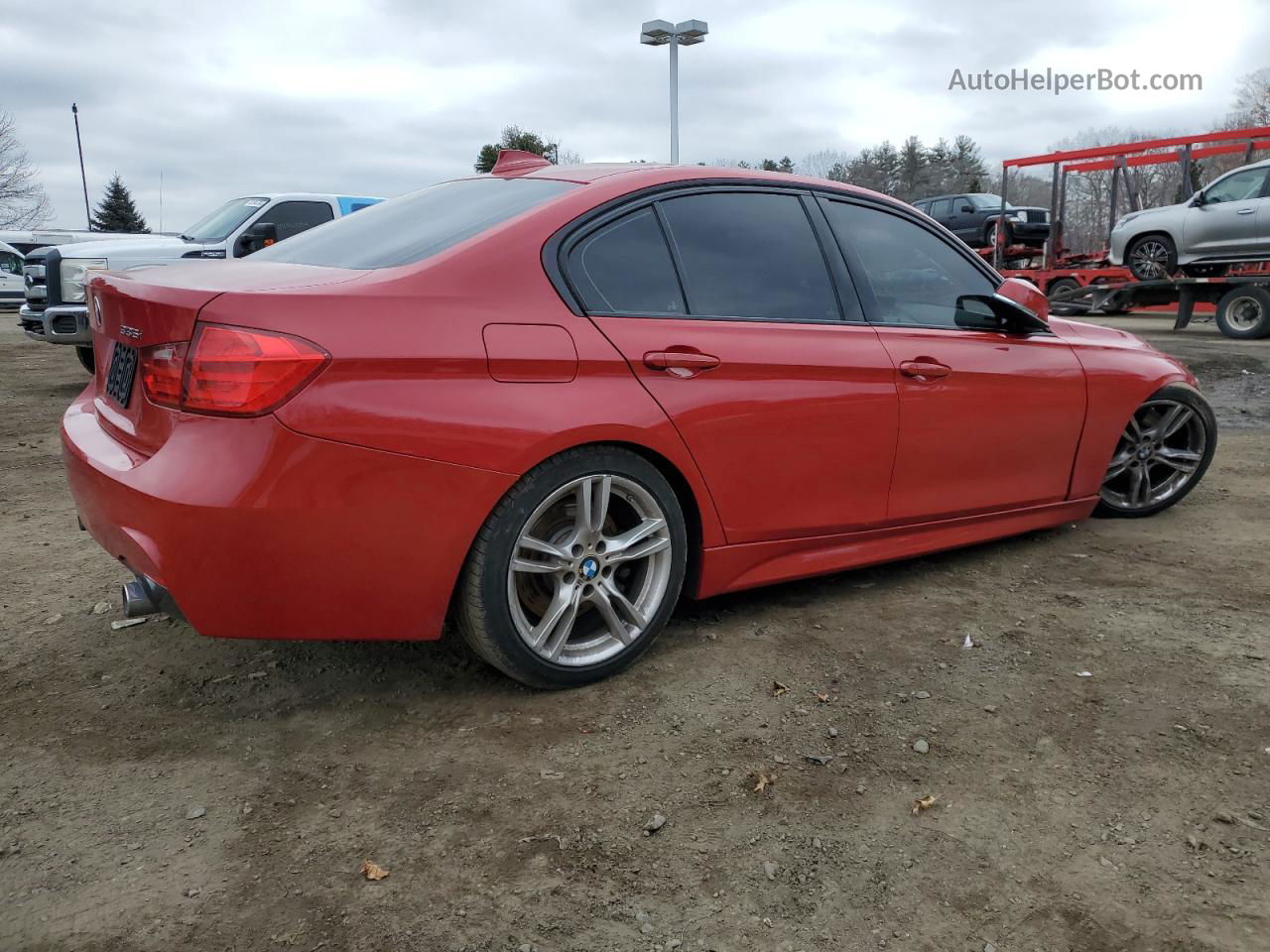 2014 Bmw 335 Xi Red vin: WBA3B9C50EP458667