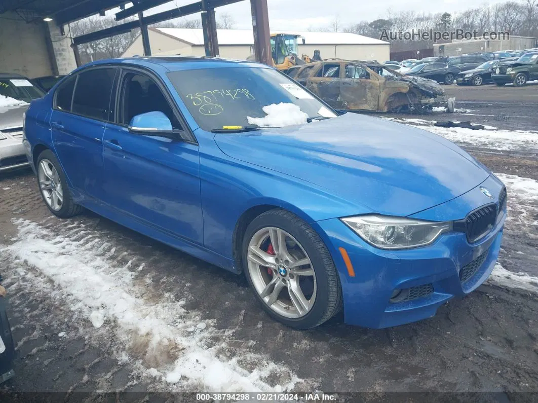 2015 Bmw 335i Xdrive Blue vin: WBA3B9C53FF589115