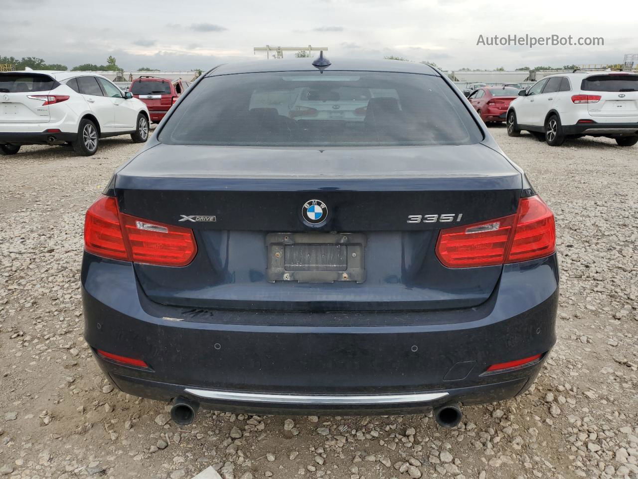 2013 Bmw 335 Xi Синий vin: WBA3B9C54DJ437161