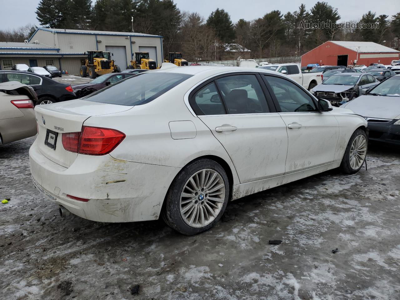 2014 Bmw 335 Xi White vin: WBA3B9C54EP458025