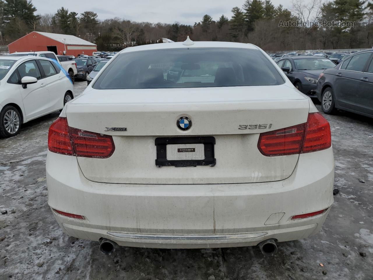 2014 Bmw 335 Xi White vin: WBA3B9C54EP458025